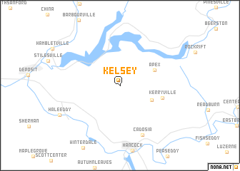 map of Kelsey