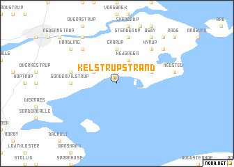 map of Kelstrup Strand