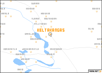 map of Keltakangas