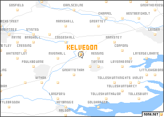 map of Kelvedon