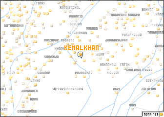 map of Kemāl Khān