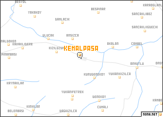 map of Kemalpaşa