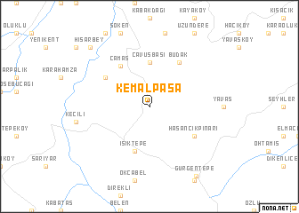 map of Kemalpaşa