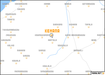 map of Kémana