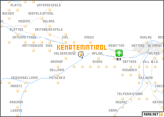 map of Kematen in Tirol