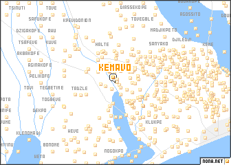 map of Kémavo