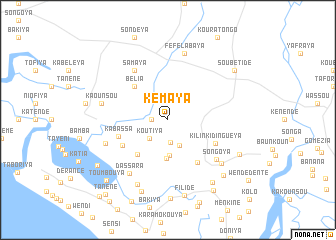 map of Kémaya