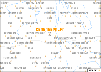 map of Kemenespálfa