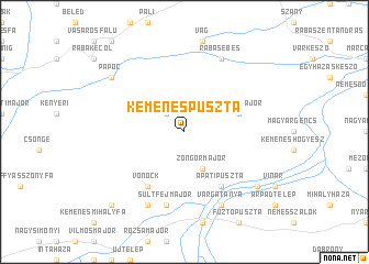 map of Kemenespuszta