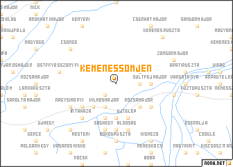 map of Kemenessömjén