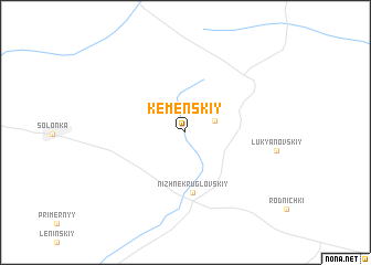 map of Kemenskiy
