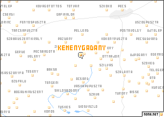 map of Keménygadány