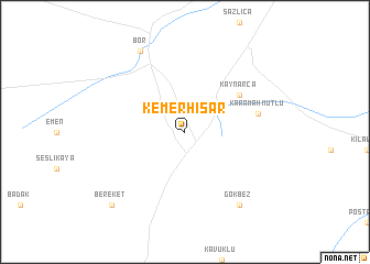 map of Kemerhisar