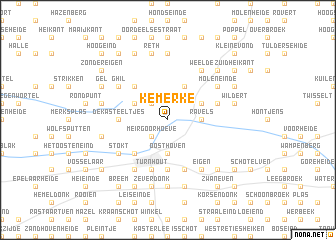 map of Kemerke