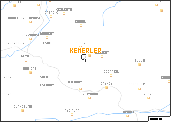 map of Kemerler