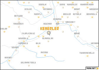 map of Kemerler