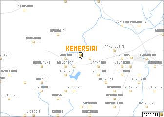 map of Kemersiai