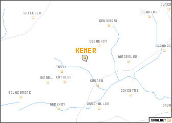 map of Kemer
