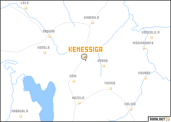 map of Kemessiga