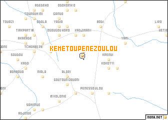 map of Kémétou Pénézoulou