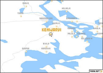 map of Kemijärvi