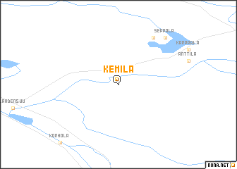 map of Kemilä