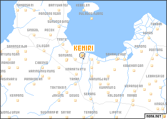 map of Kemiri