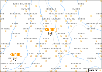 map of Kemiri