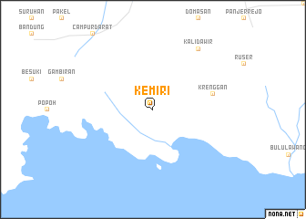 map of Kemiri