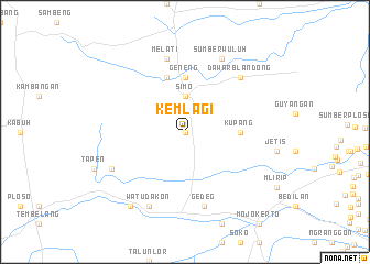 map of Kemlagi