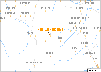 map of Kemloko-gede