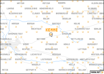 map of Kemme