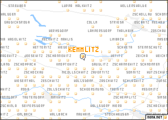 map of Kemmlitz