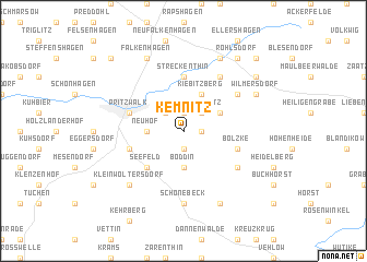 map of Kemnitz