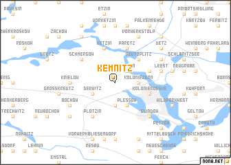 map of Kemnitz