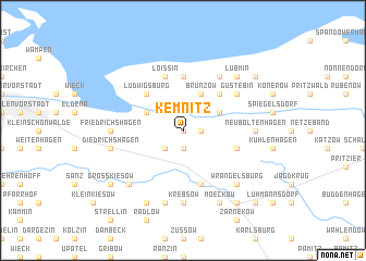 map of Kemnitz