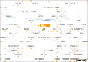 map of Kempen