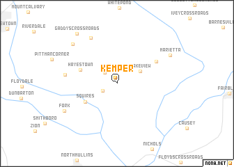 map of Kemper