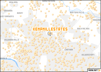 map of Kemp Mill Estates