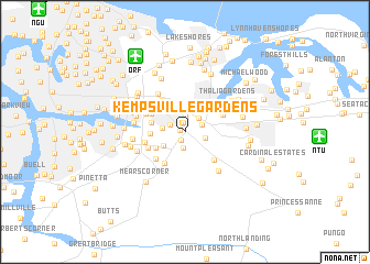 map of Kempsville Gardens