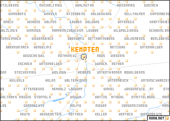 map of Kempten