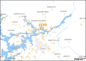 map of Kemp