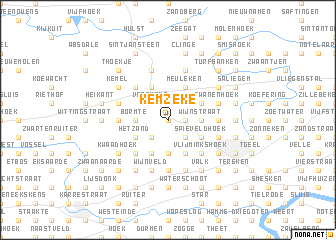 map of Kemzeke