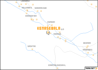 map of Kenās-e Bālā