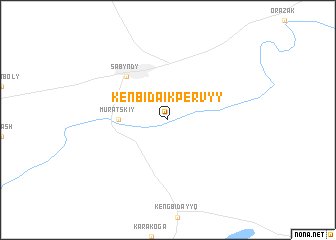 map of Kenbidaik Pervyy