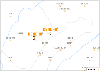 map of Kēncho