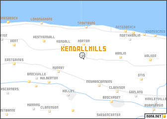 map of Kendall Mills