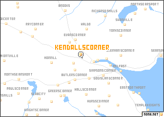 map of Kendalls Corner