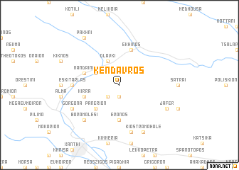 map of Kéndavros