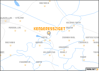 map of Kenderessziget